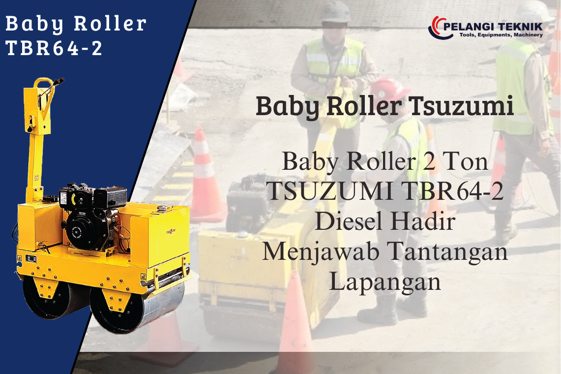 Baby Roller TSUZUMI TBR64-2 untuk Proyek MRT