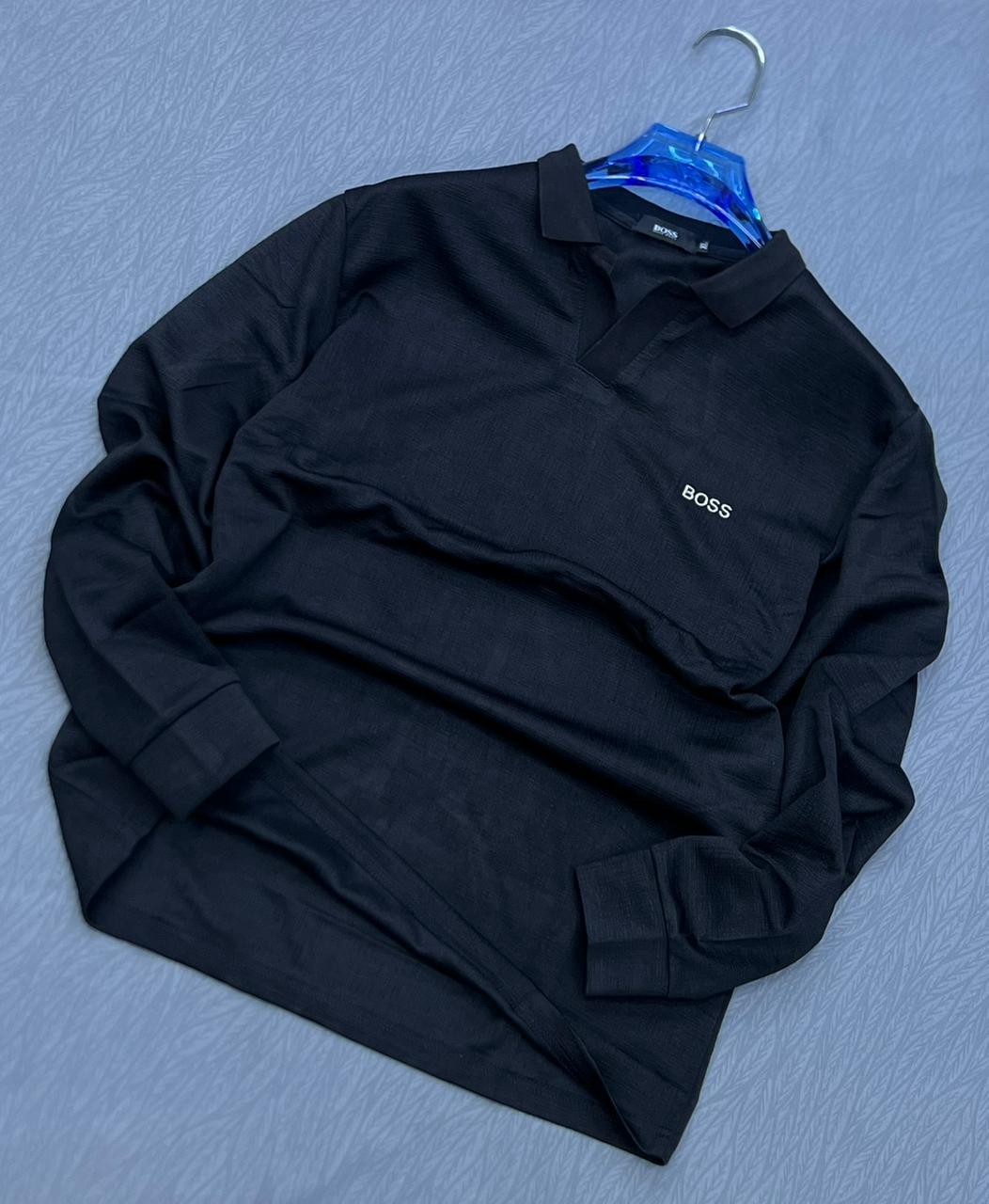 Hugo boss shirt all black long