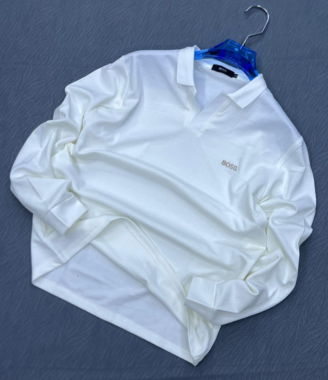 Hugo boss shirt white long