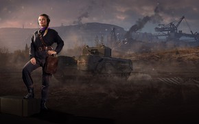 Обои worldoftanks, Шарлотта Уэллс, ЧЕРЧИЛЛЬ III, Акция «Прямой эфир»