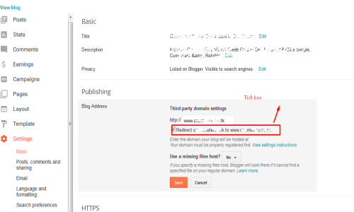 How To Redirect Naked (Non www) Domain To Full (WWW) URL In Blogger | Thekonsulthub.com