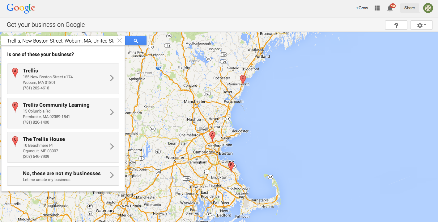 Find Business Google Places