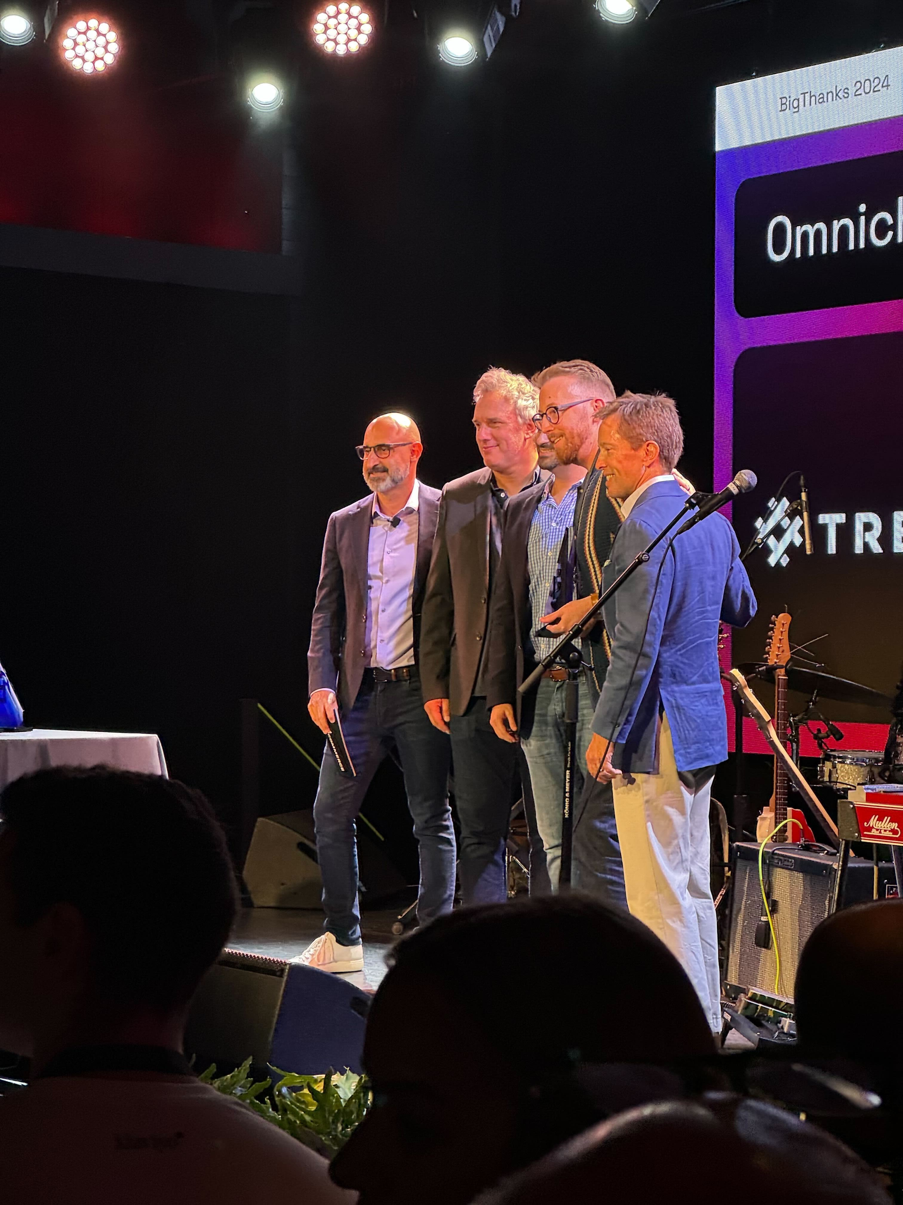 Trellis celebrating the prestigious Omnichannel Solutions Award at the BigCommerce Partner Summit.