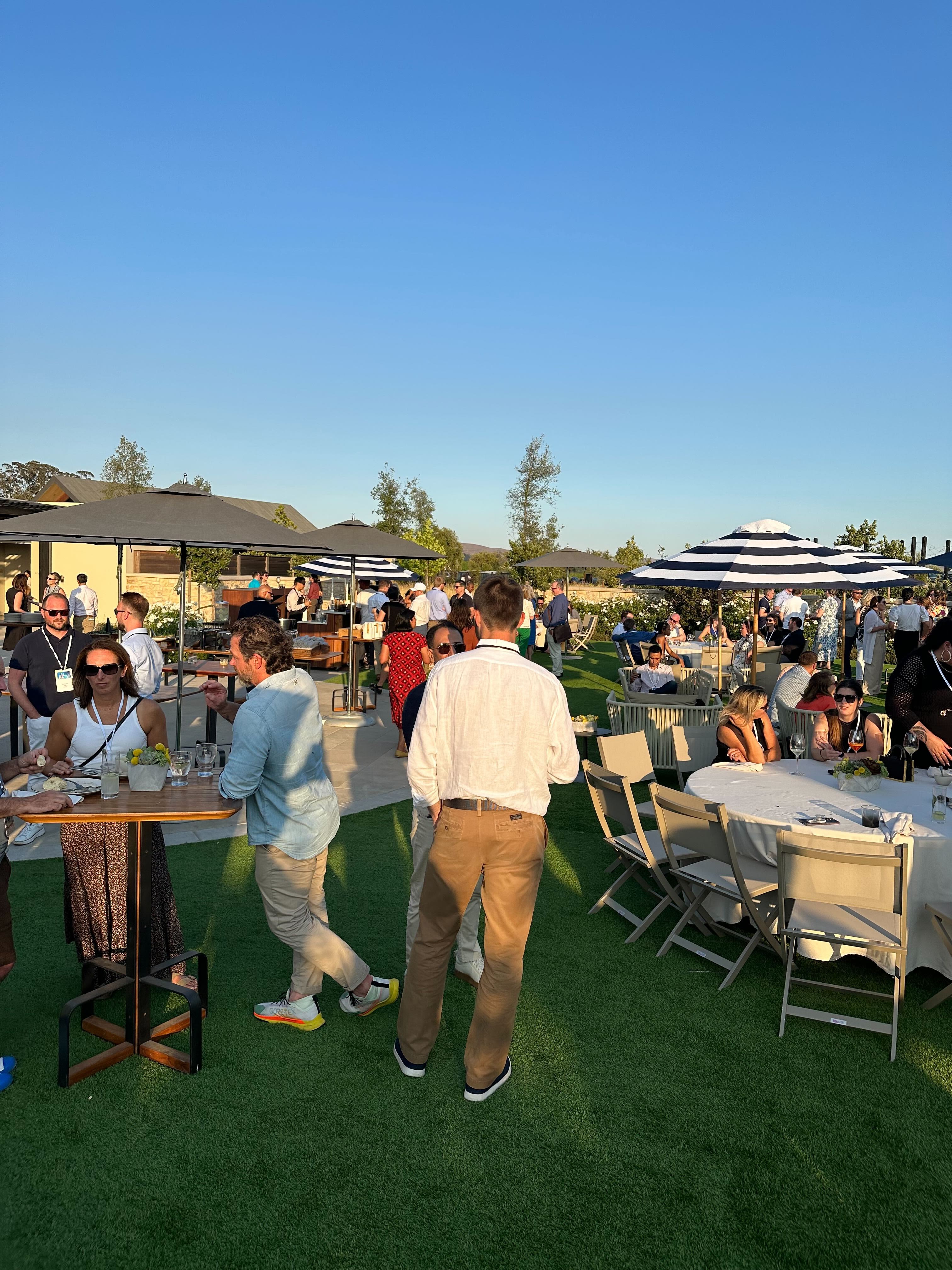 Peer-to-peer breakout session at Carneros Resort and Spa