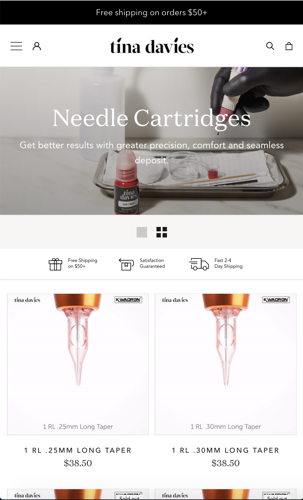 tina davies makeup mobile needle cartridges collection products