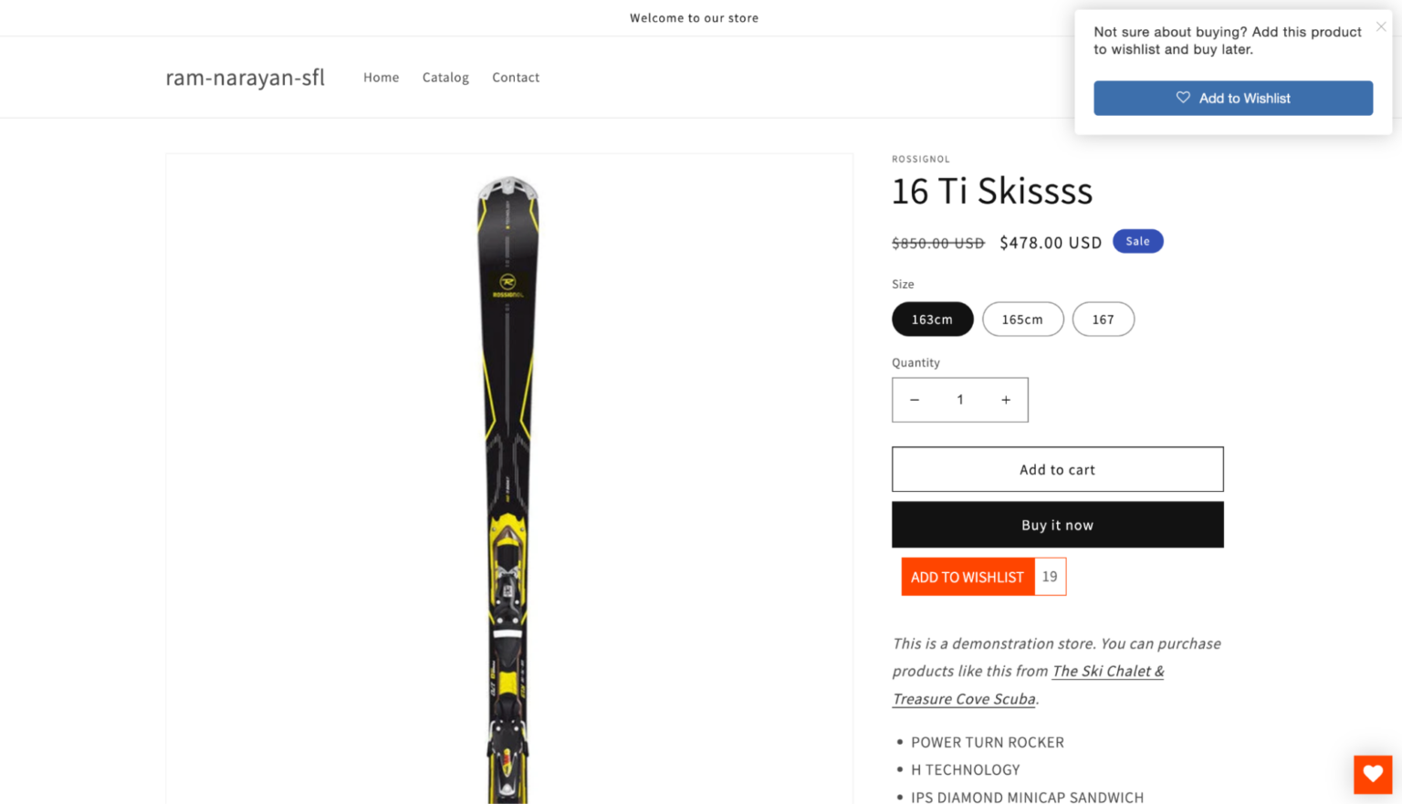 Wishlist Nudge from Swym