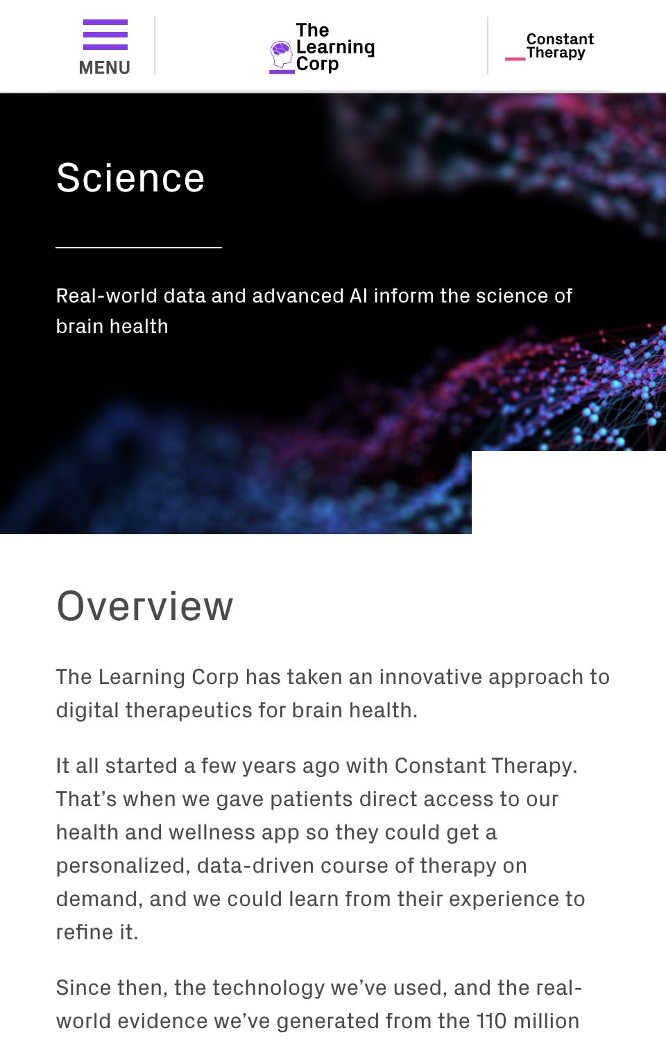 The Learning Corp Science Page
