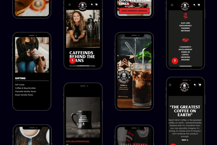 Death Wish Coffee Mobile Screenshots