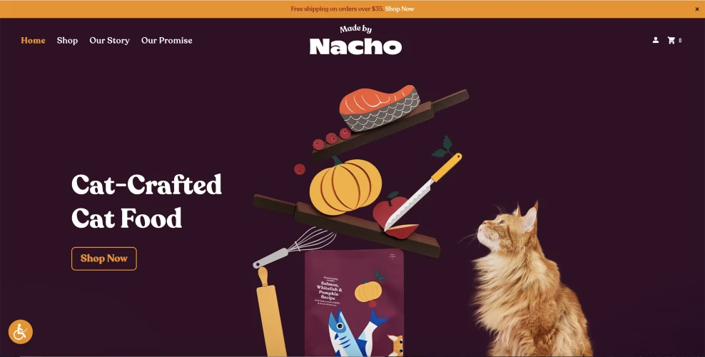 made by nacho booby flay cat pet food brand homepage