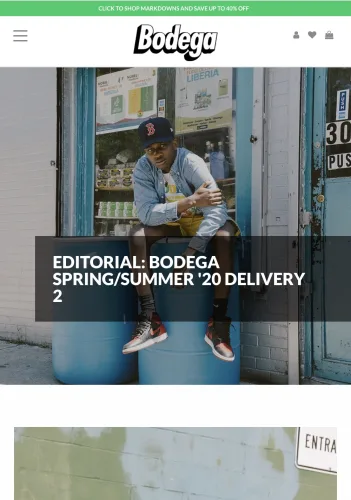 Bodega editorial page