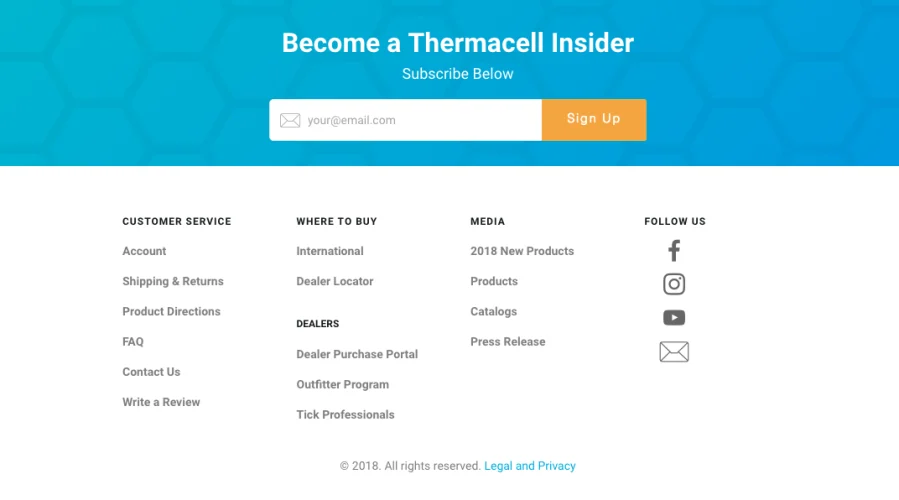 thermacell footer