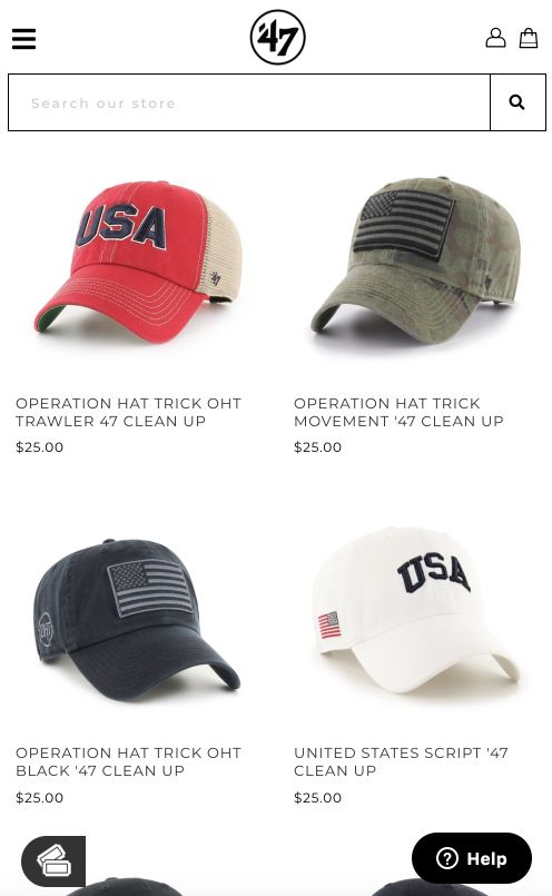 47 Brand Category Page