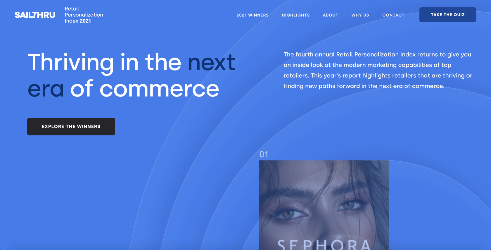 sailthru personalization homepage
