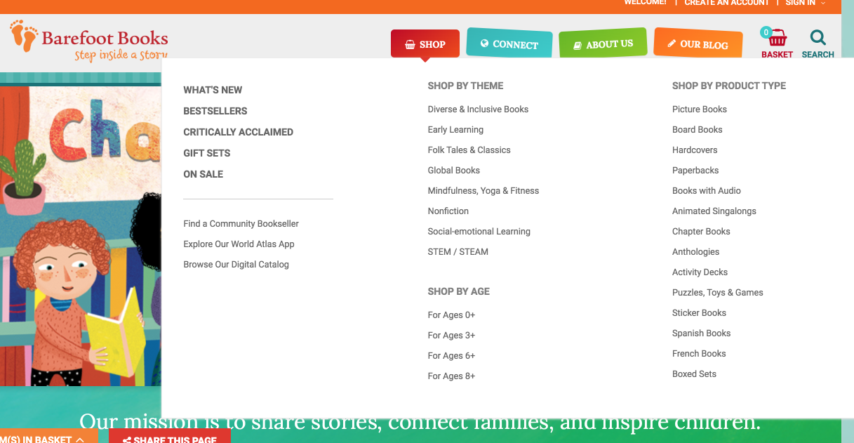 barefoot magento mega menu