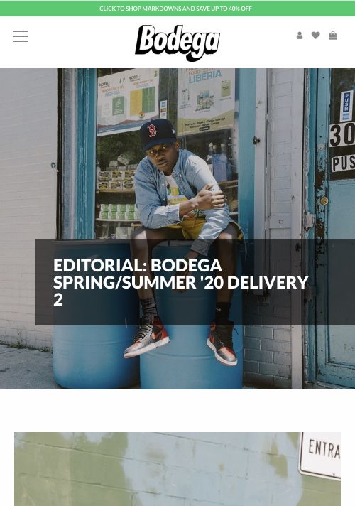 Bodega editorial page