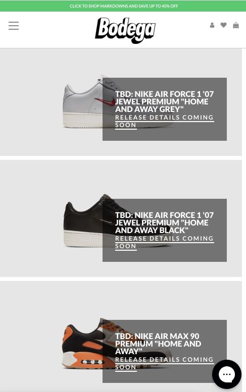 Bodega new product releases