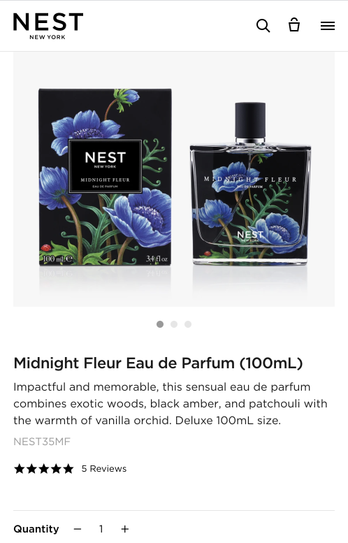 Nest New York Product Page