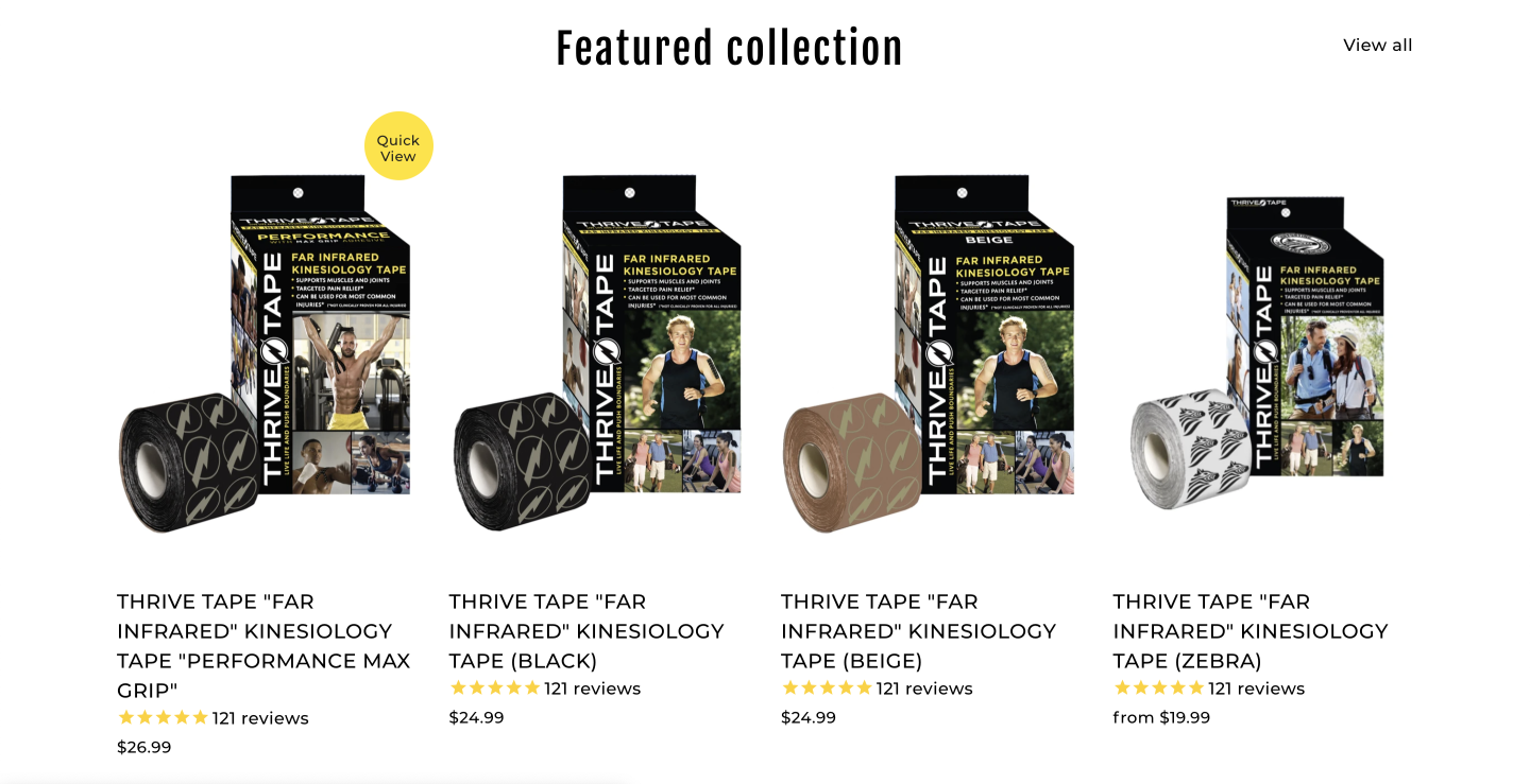 thrive tape products