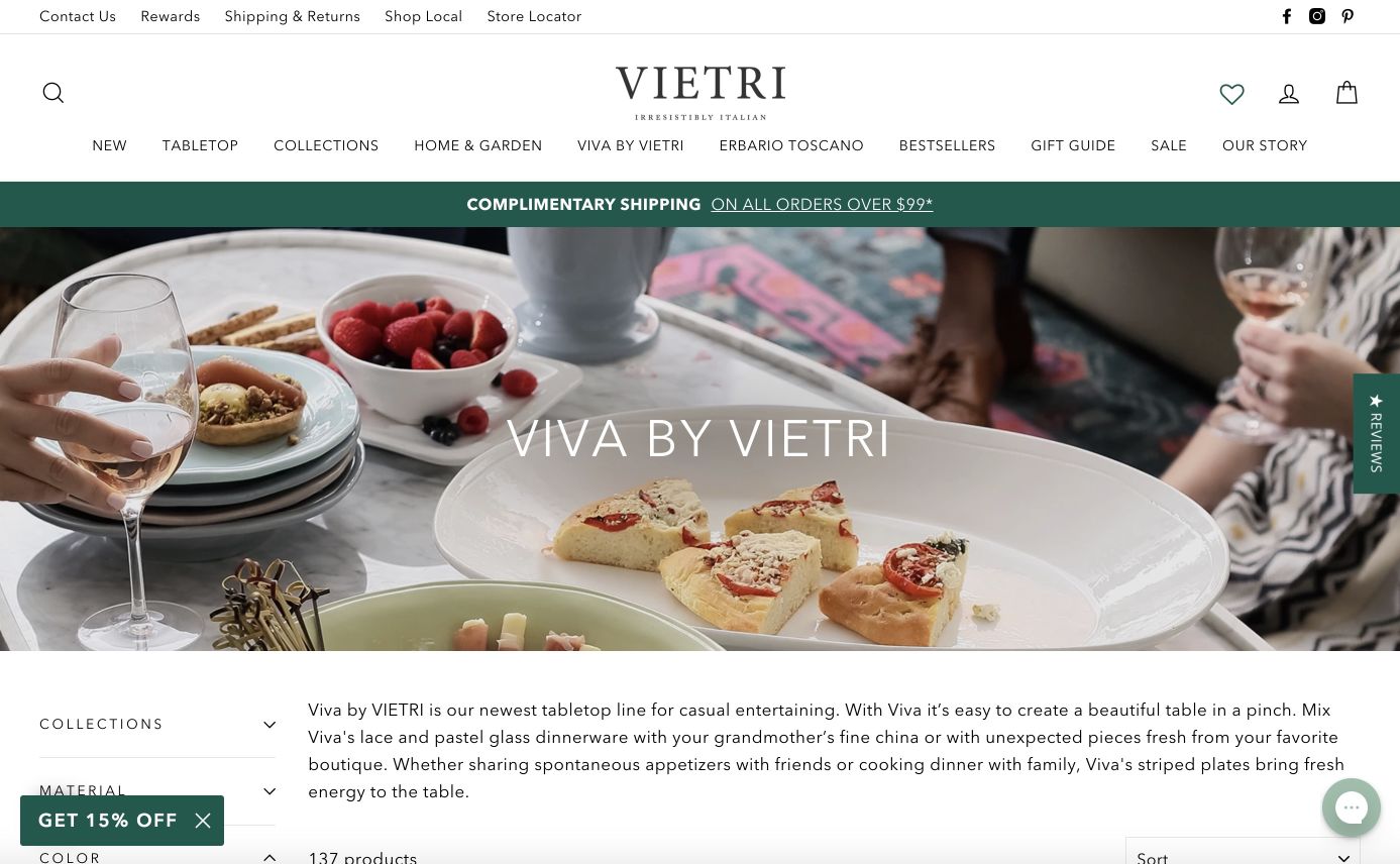 Vietri Homepage