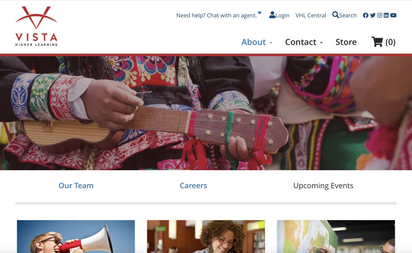 Vista Higher Learning About Page