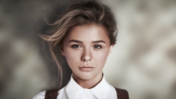 обоя девушки, chloe grace moretz, актриса, блузка, блондинка, хлоя, грейс, моретц