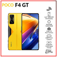 Poco F4 GT 5G 128GB/8GB Ram Yellow Dual Sim Global Version secondary image