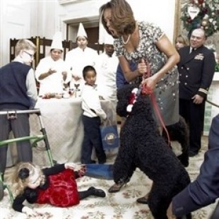 Obama’s Dog Attacks Little White Girl