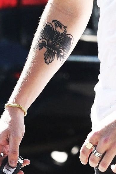 Harry Styles Eagle Tattoo-