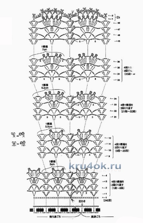 Ажурная схема вязания шапочки крючком Ажурная схема вязания шапочки крючком