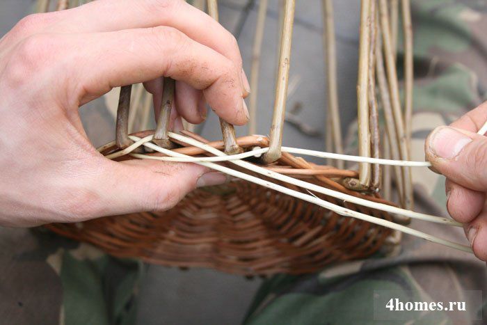Корзины из лозы и ивы пошаговая инструкция для начинающих