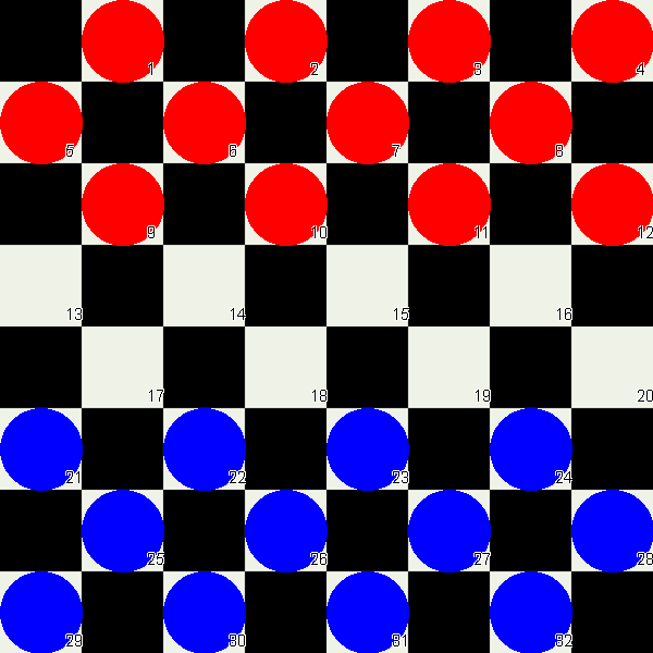 Checkers Game Board