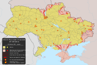 Карта вторжения России на Украину