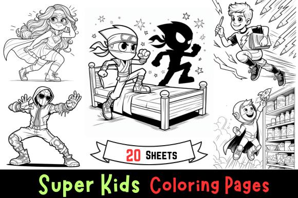 Super Kids Coloring Pages Cover