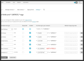 Merge tags settings