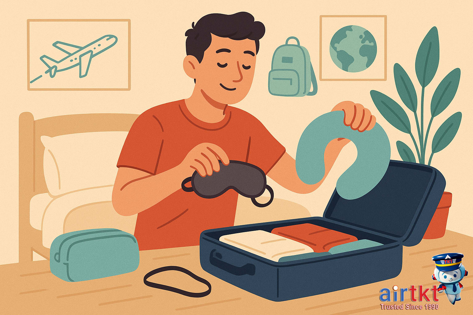 Travel essentials for red-eye flights