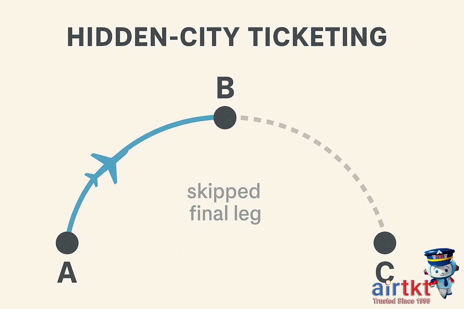 Traveler examining flight tickets and laptop
