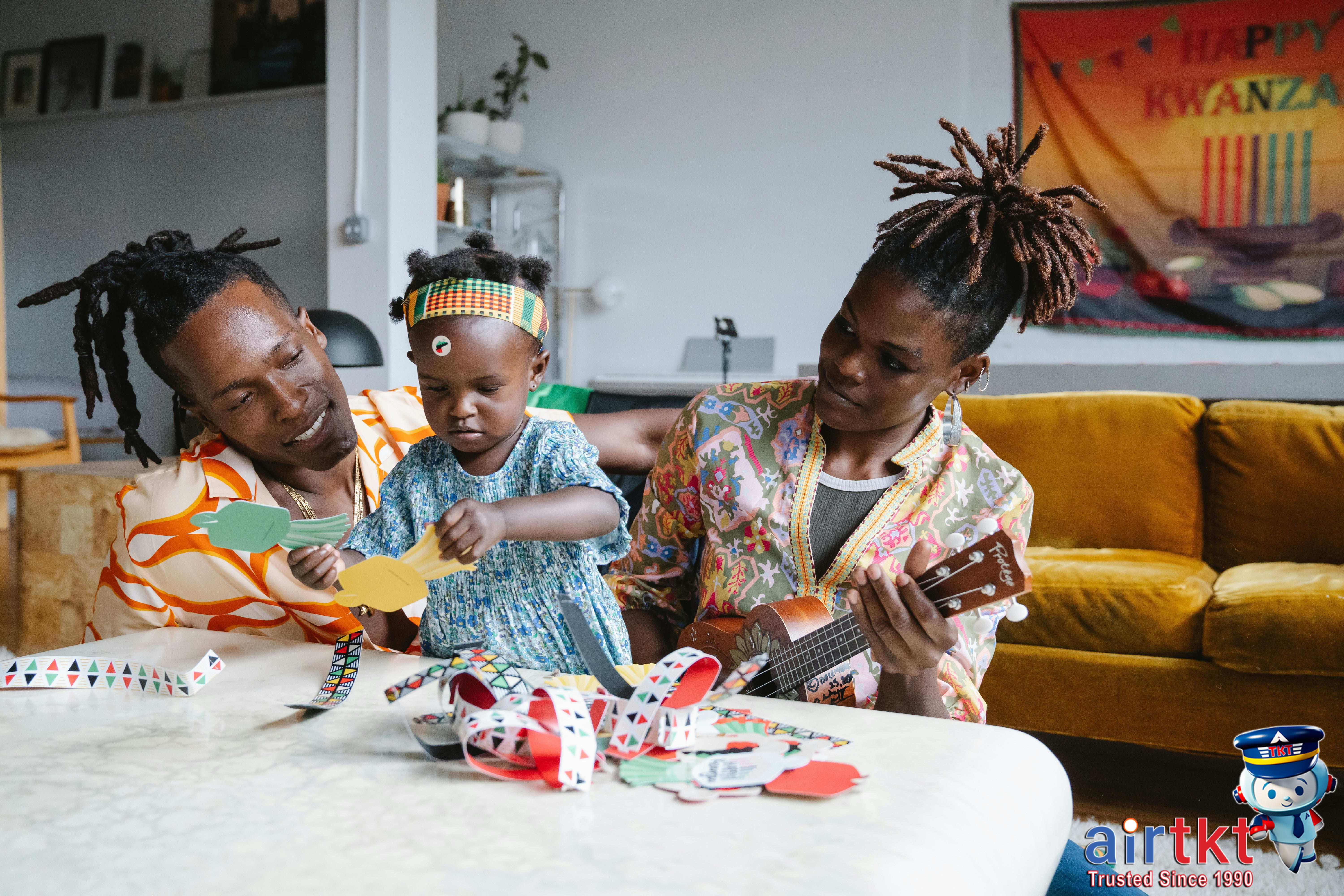 Family enjoying cruise activities on deck