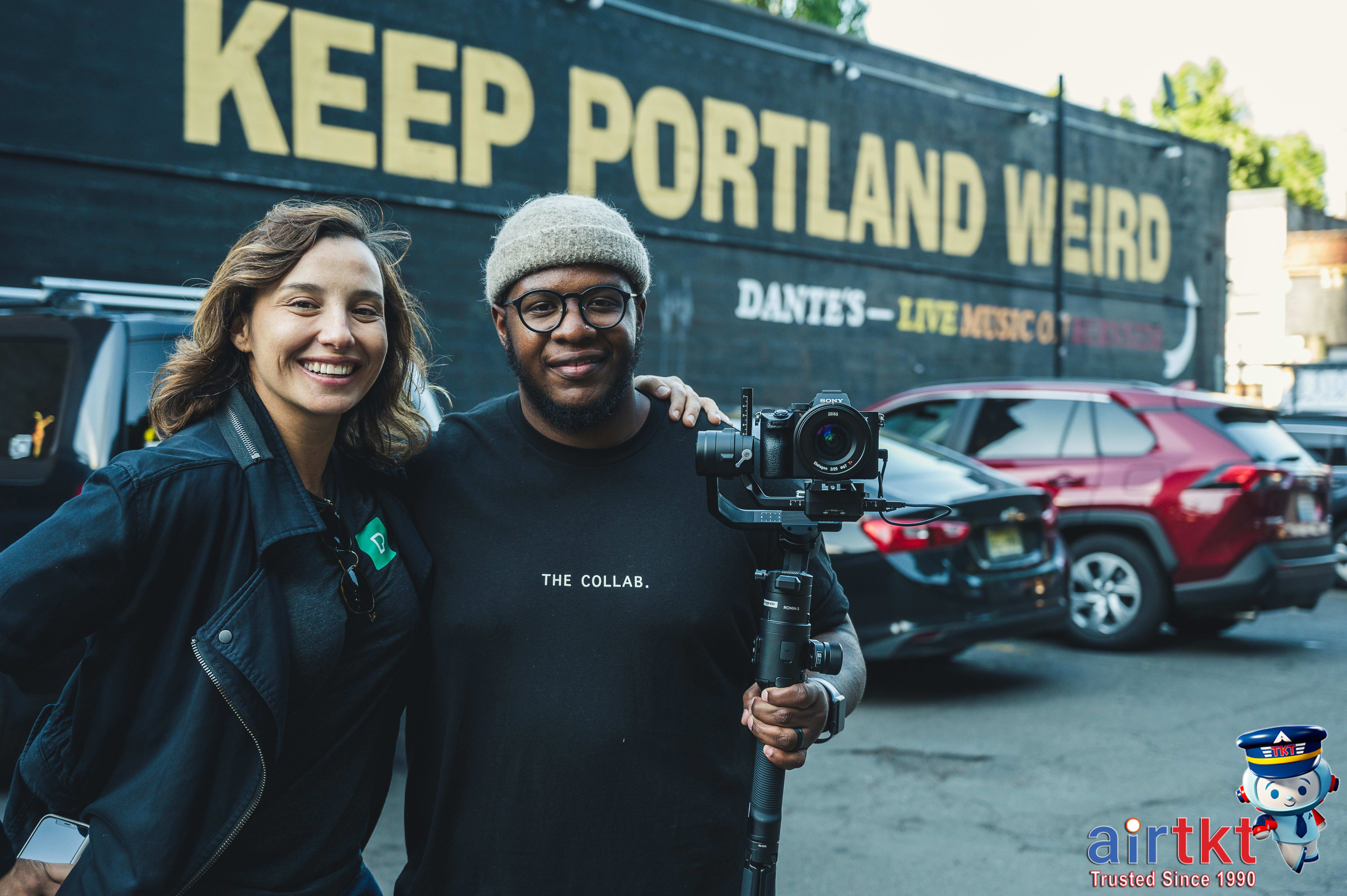 Traveler respectfully asking permission before taking a portrait photo