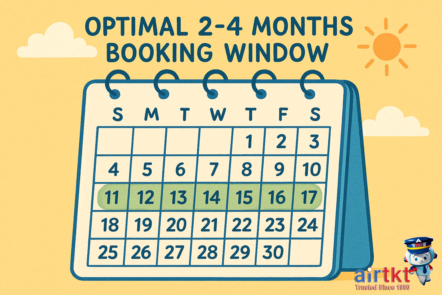Airfare price trends around Presidents Day
