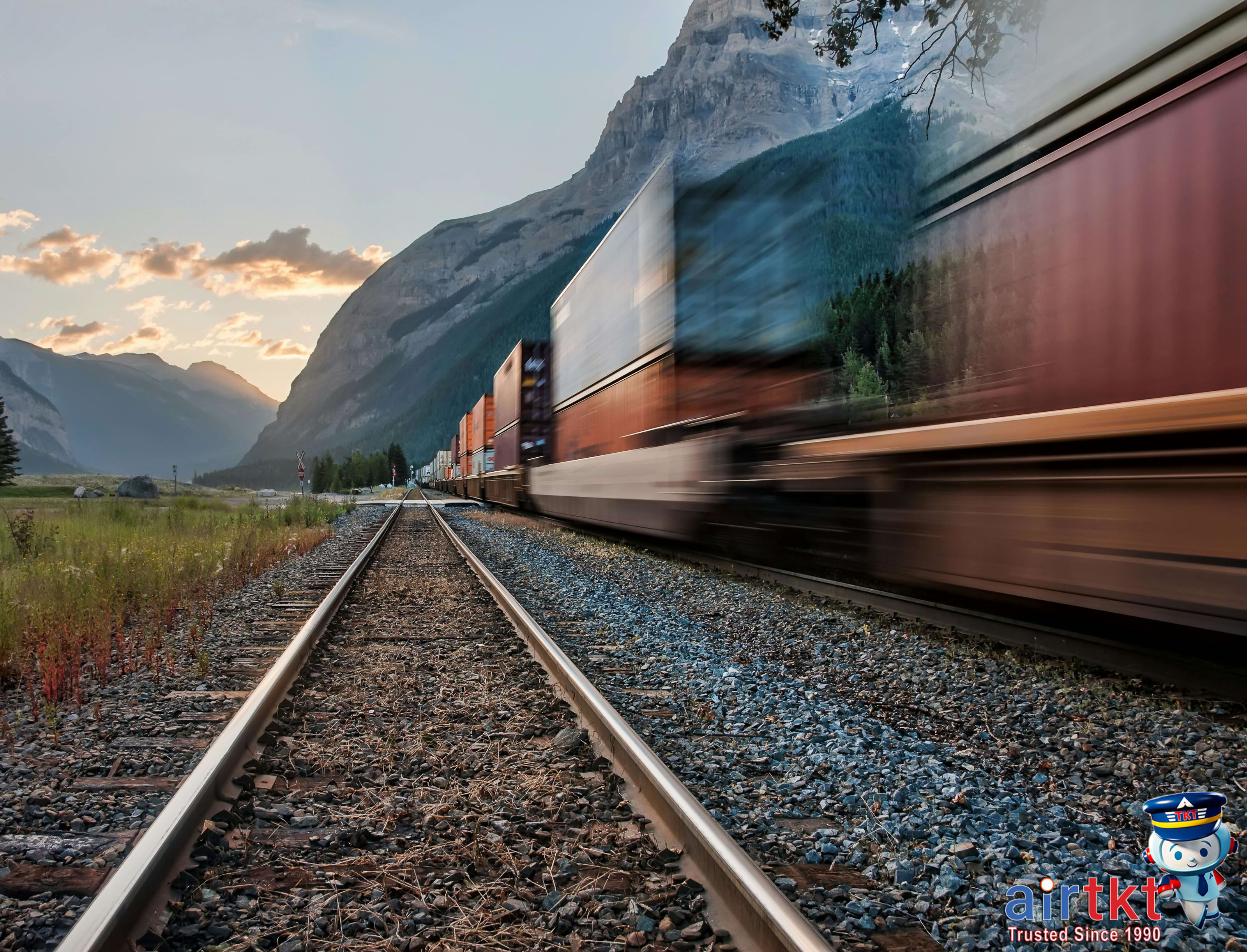 Rocky Mountaineer train navigating mountainous landscapes