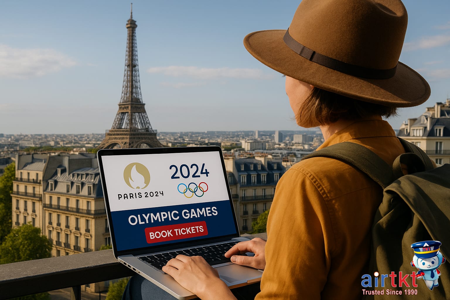 Close-up of official Paris Olympics tickets