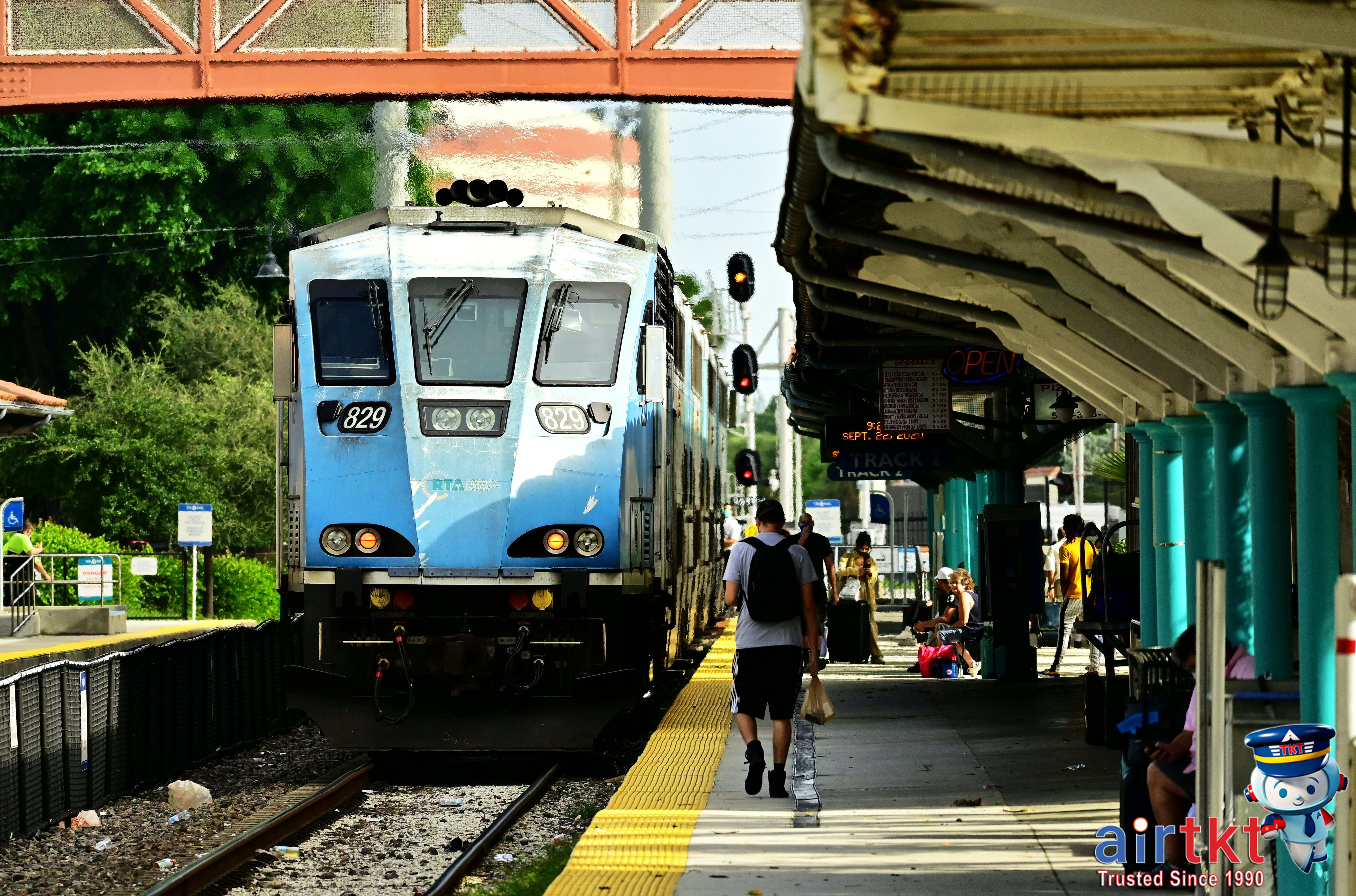 Passengers boarding a Miami public transit bus