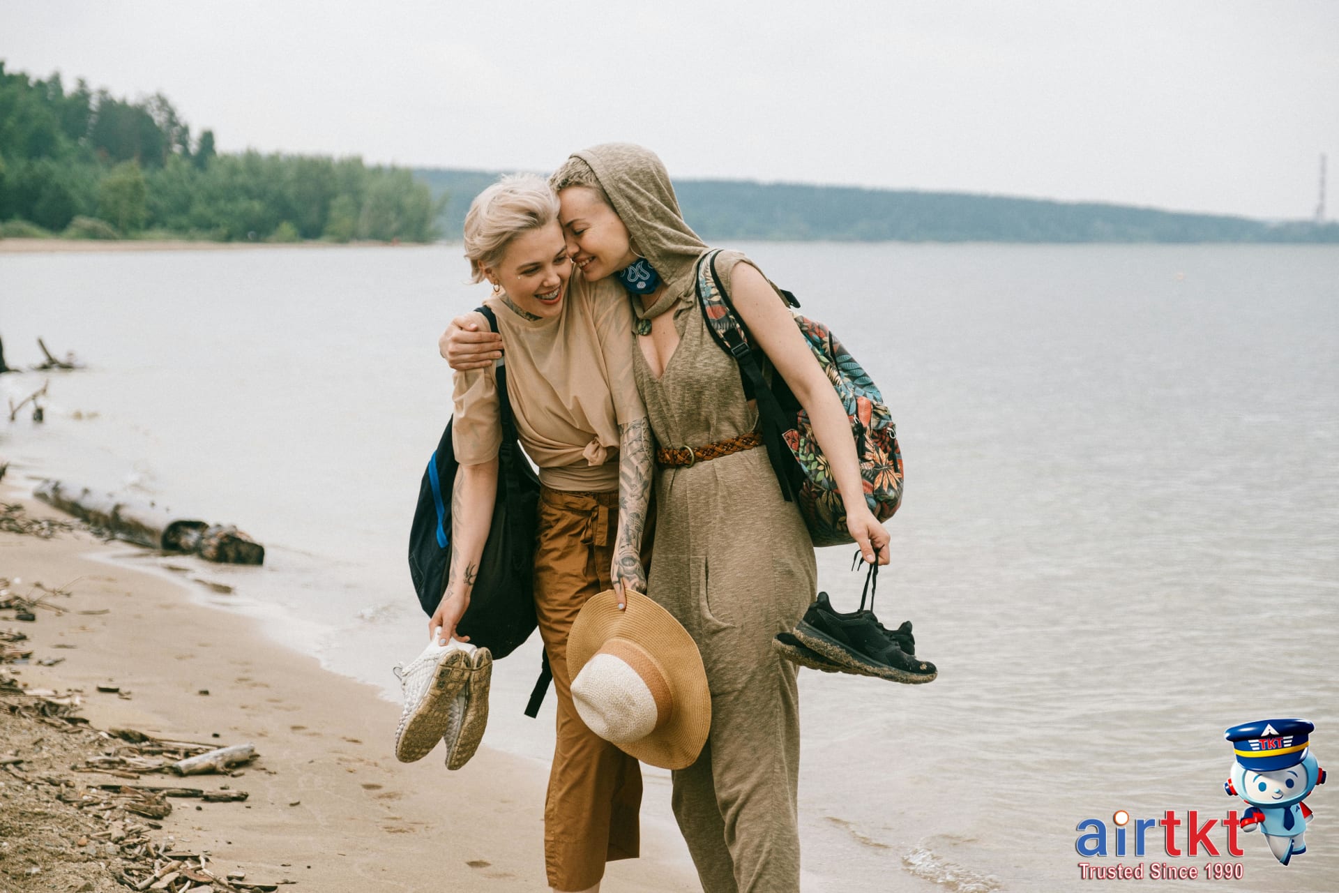 Traveler packing luggage for a trip