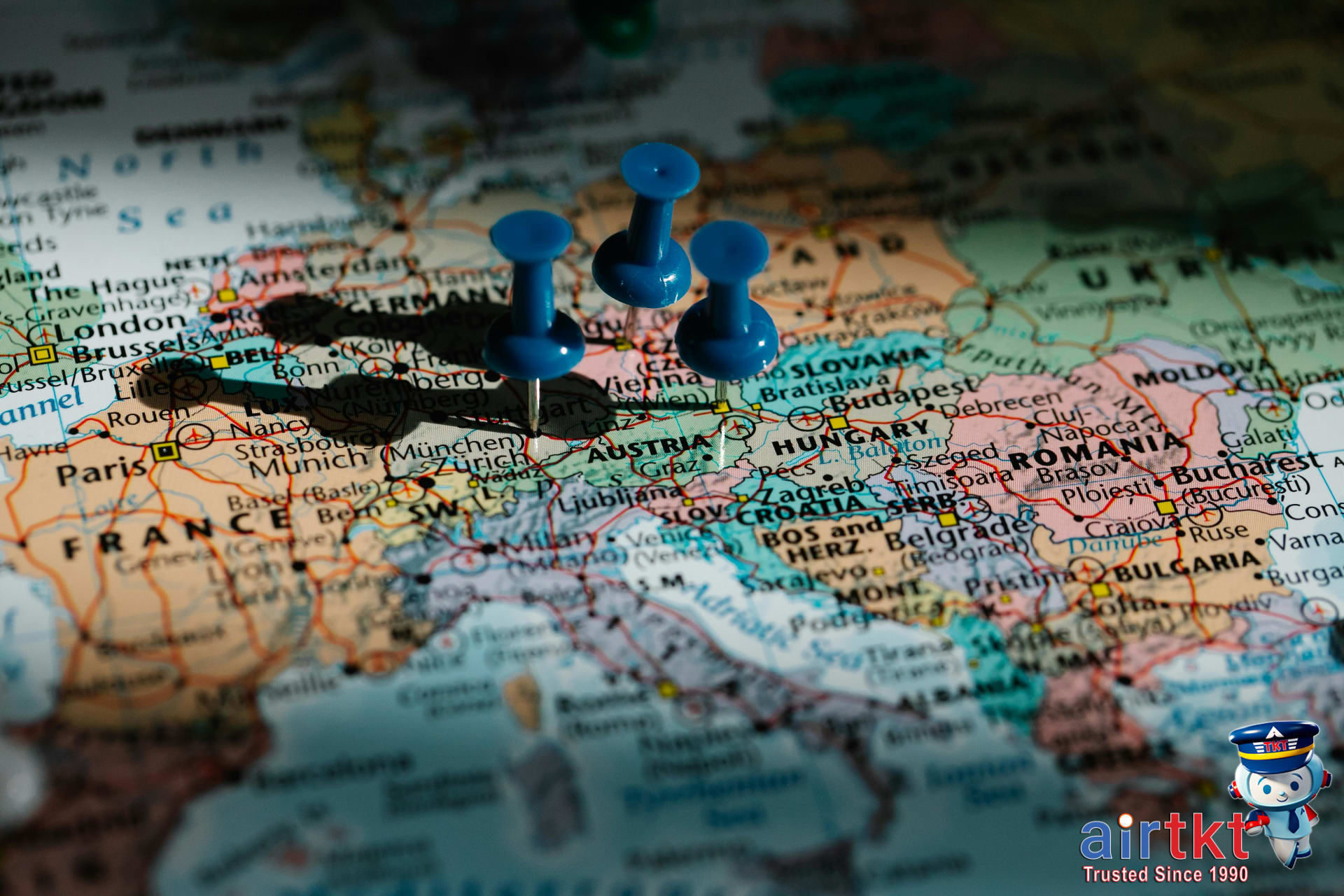 International Driving Permit with a map and car keys