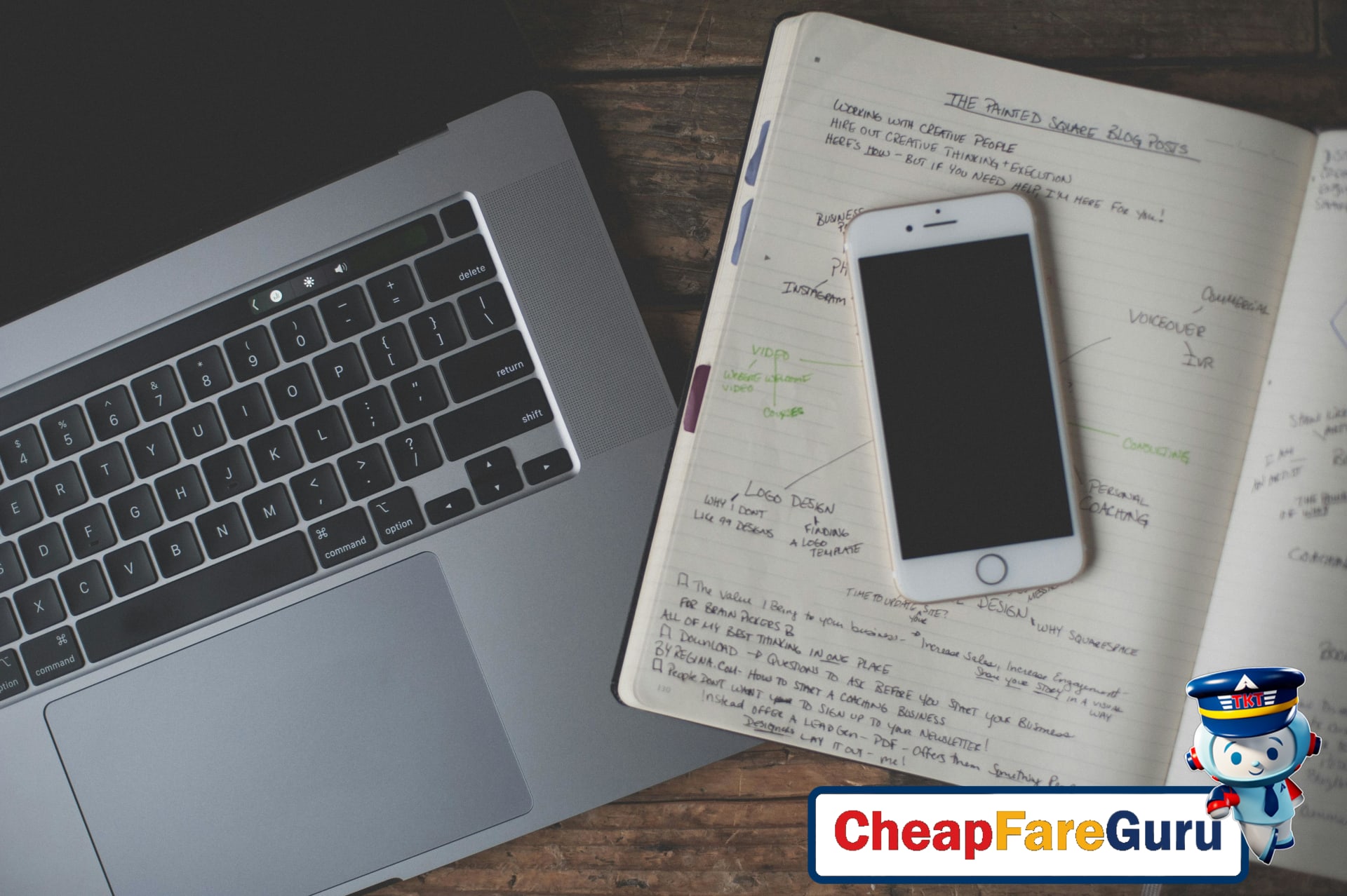 Person journaling on a digital tablet while traveling