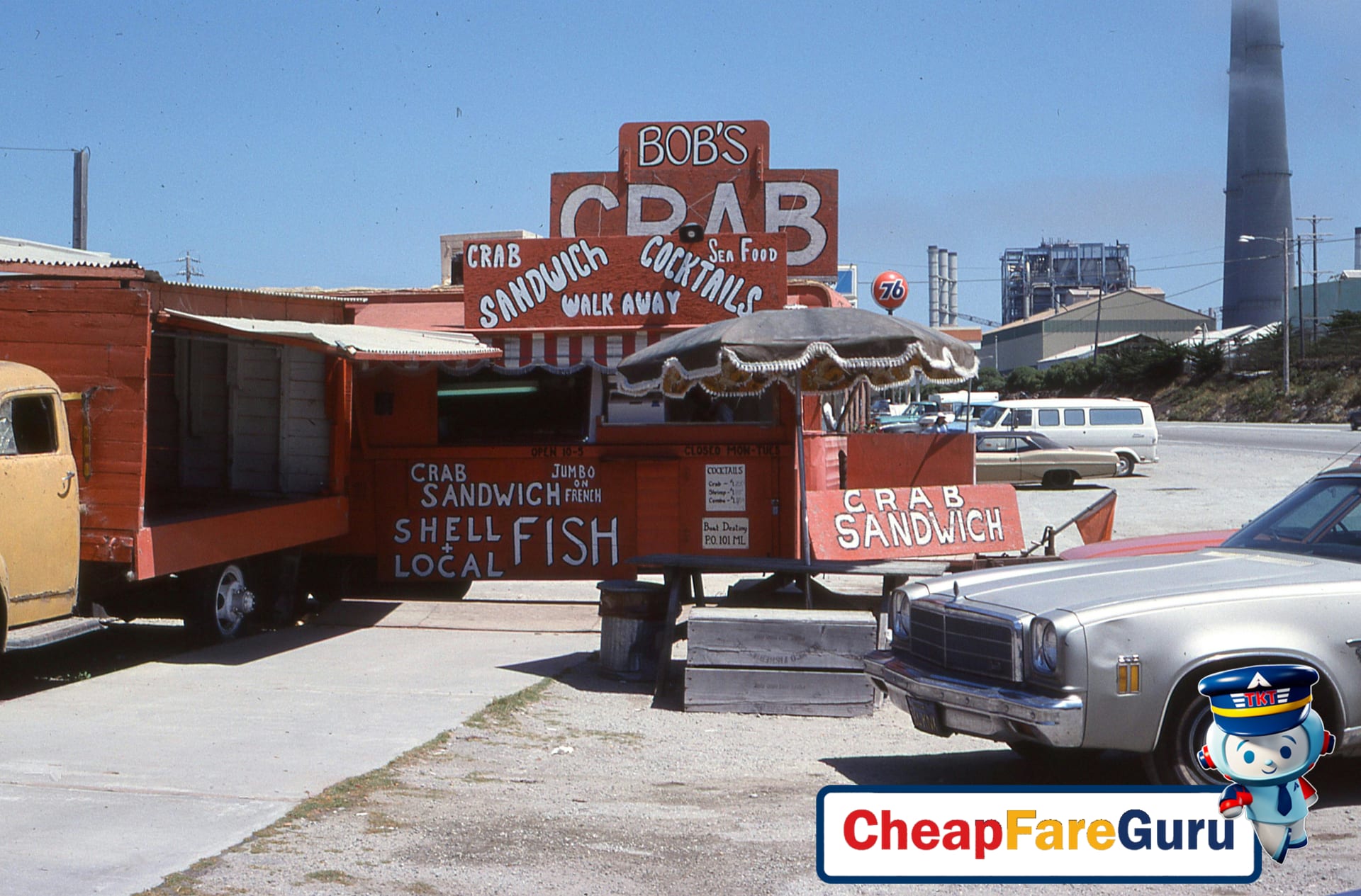 Colorful food trucks and casual dining in Charleston