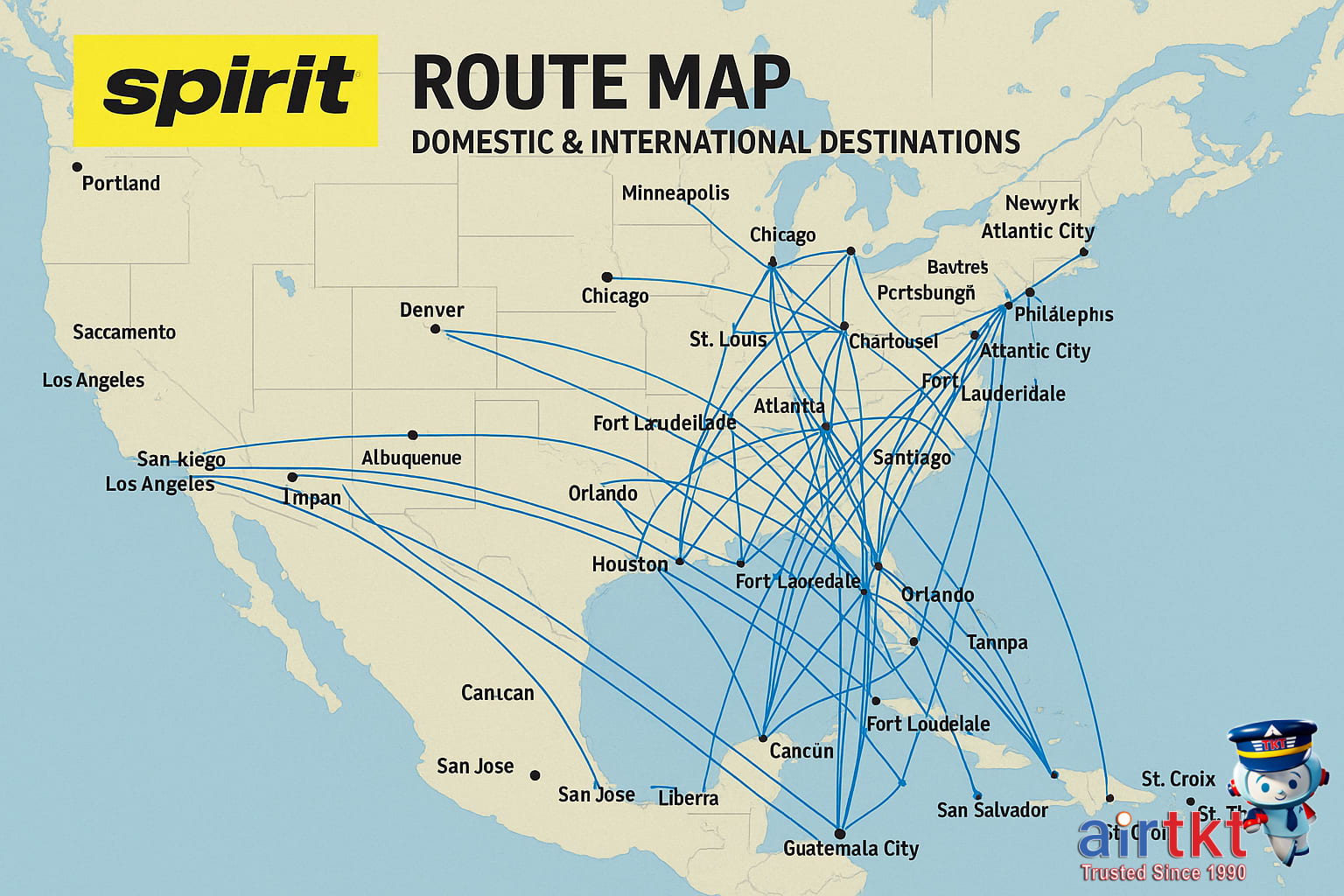 Spirit Airlines airplane taxiing on runway at airport