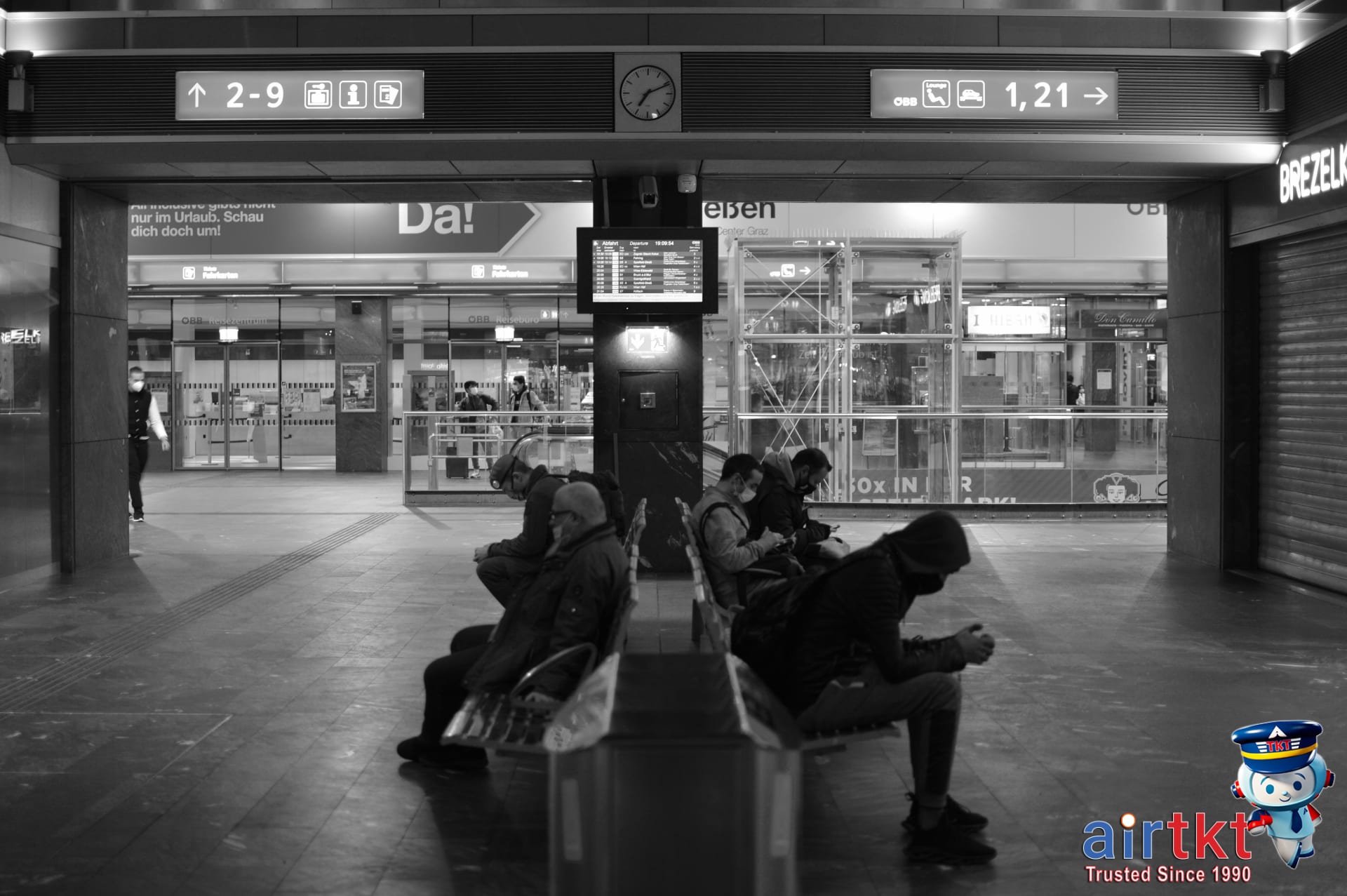 Traveler enjoying daylight to overcome jet lag