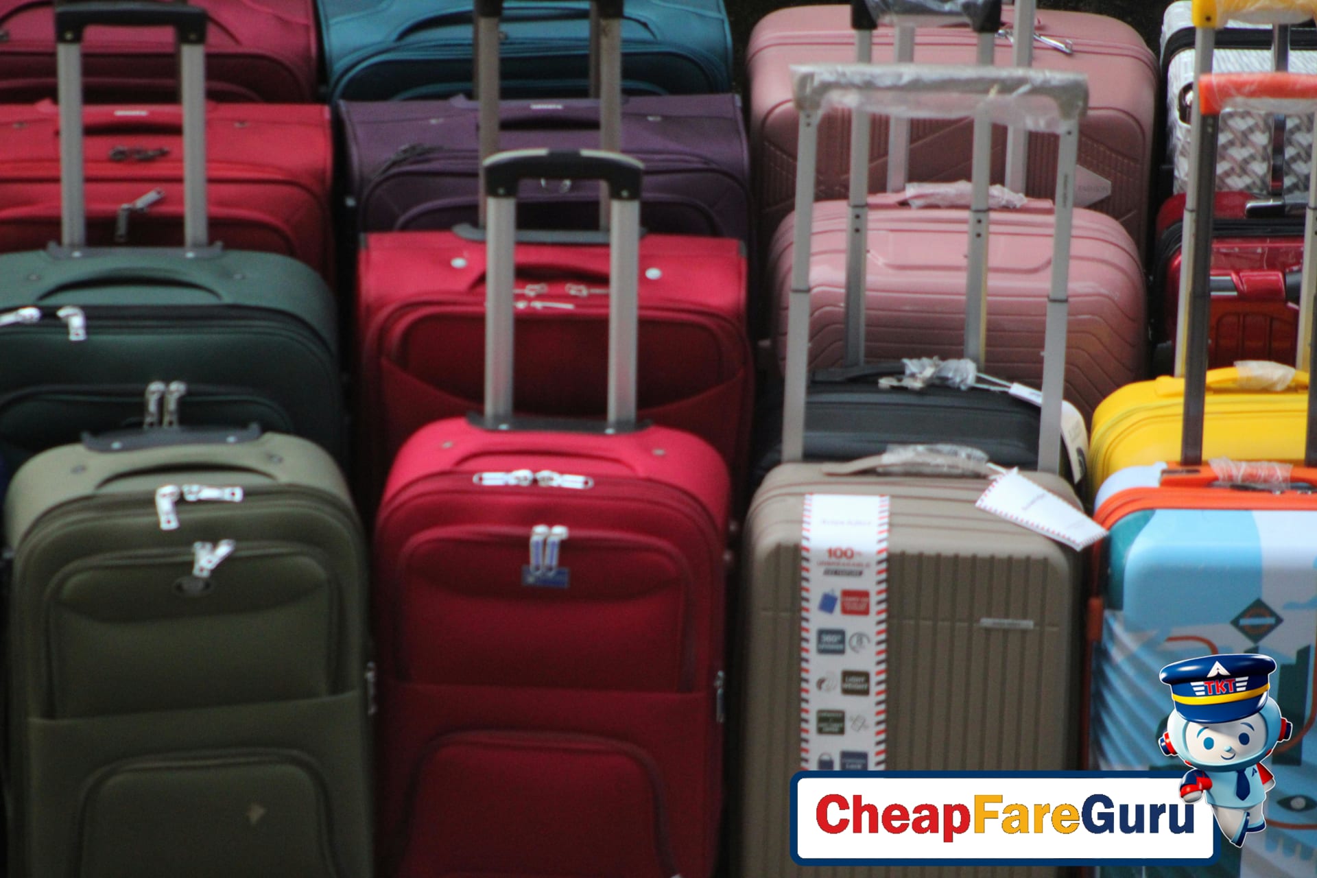 Traveler packing a light carry-on bag efficiently