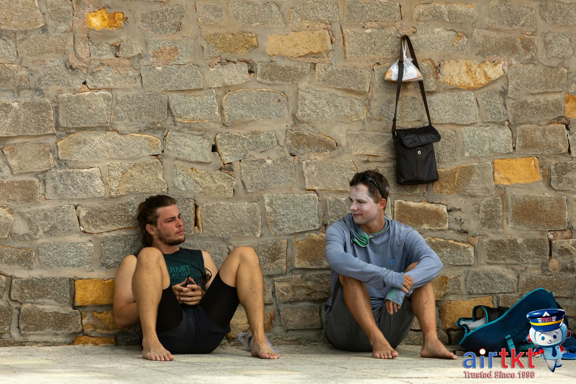 Tropical beach packing essentials laid out